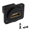 Adaptador HDMI para montagem em painel e acoplador HDMI 1.4 fêmea para fêmea Adaptador HDMI para montagem em painel e acoplador HDMI 1.4 fêmea para fêmea