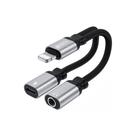 Adaptador Hrebos LightNing Para Type-C + Fone P2 - HS 228 Adaptador Hrebos LightNing Para Type-C + Fone P2 - HS 228