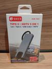 Adaptador Hub 5 em 1 Type C USB 3.0 HDTV RJ45 ONEX HB-7567