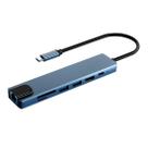 Adaptador Hub 7 em 1 Tipo C 4K Hdmi Lan Usb Pd Sd Tf