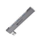 Adaptador HUB AD-203 LateralLink 4 Portas Conector Micro USB V8 Para PC E Laptop Receptor Cor Prata