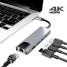 Adaptador Hub Macbook USB C 5em 1 Hdmi 4K Ethernet RJ45 Usb-C PD Adaptador Hub Macbook USB C 5em 1 Hdmi 4K Ethernet RJ45 Usb-C PD