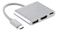 Adaptador Hub Tipo C Usb 3.1 Tipo C Hdmi 4k 3 Em 1 Adaptador Hub Tipo C Usb 3.1 Tipo C Hdmi 4k 3 Em 1
