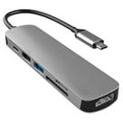 Adaptador Hub USB Tipo-C Thunderbolt Hdmi 4k Usb 3.0 Cinza