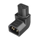 Adaptador IEC AudioQuest IEC901 fêmea para macho de ângulo reto