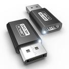 Adaptador JSAUX DisplayPort para HDMI 4K, pacote com 2 unidades para PC e monitor