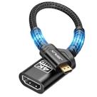 Adaptador JSAUX Micro HDMI para HDMI 4K @60Hz HDR 3D 18 Gbps, pacote com 2