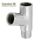 Adaptador junção Y Ducha Higiênica, Filtro, Torneira, Tanque 1/2 Metal Cromado