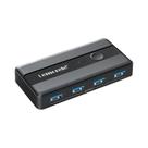 Adaptador KVM USB 3.0 De 2 Entradas E 4 Saídas Lemorele, Comutador USB Para Teclado, Computador E