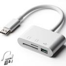 Adaptador Leitor Cartão Tipo C OTG USB 3.0 Para Celular Tablet Notebook Computador Expansão