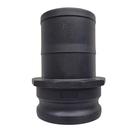 Adaptador Macho 4" x Espigão 4" E400 Preto em PP - Borrachas Londrina