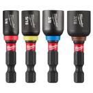 Adaptador magnético 1/4" x 50mm jogo com 4 peças (1/4"-5/16"-3/8"-7/16") 49-66-4562 milwaukee