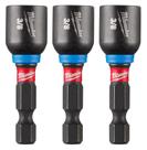 Adaptador Magnético 1/4" X 50Mm X 3/8" com 3 peças G 49-66-4525 Milwaukee Unica