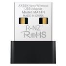 Adaptador Mercusys AX300 Nano Wireless USB Wireless - MA14N(
