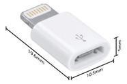 Adaptador Micro Usb Para Carregar iPhone Conversor V8