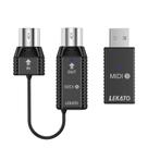Adaptador MIDI sem fio LEKATO USB Bluetooth de latência ultrabaixa