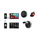 Adaptador Mini Wireless Android Auto CarPlay 24G 5G WiFi BLE Conexão Automática Atualização OTA