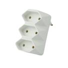 Adaptador Multiplicador 2P - T de 1 Para 3 Tomadas