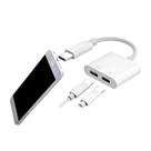 Adaptador OTG TIPO C para 2 TIPOC Áudio e Carregador 2.1A INOVA CBO7136