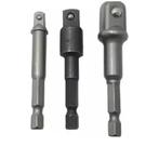 Adaptador P/ Soquetes 1/4 3/8 1/2 Parafusad Eixo Sextvado1/4