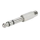 Adaptador P10 Macho Estereo Para Jack Rca Fêmea Metalico