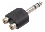 Adaptador P10 Macho Stereo X 2 Rca Fêmea Adaptador P10 Macho Stereo X 2 Rca Fêmea