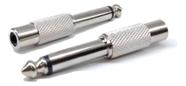 Adaptador P10 Mono P/ Jack Rca Metal - Emb 5 Pçs