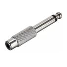 Adaptador p10 mono p/ jack rca metal - emb 5 pçs - tebera