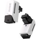 Adaptador para Cabo de Fonte PCIE 5.0 12VHPWR 90 Graus Standard Rise Mode, Branco - RM-ADPCIE-90-FW