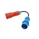 Adaptador para carregador de carro elétrico de 32A 3 fases para 16A 1 fase