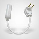 Adaptador Para Tomada 90 Graus 10/20a Profissional Branco