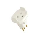 Adaptador para Tomada Bipolar 2P+T 10A~250V Fame Cinza