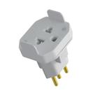 Adaptador para Tomada Bipolar 2P + T Fame 10A 250V Cinza