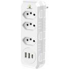 Adaptador para Tomada Multifuncional 2P+T 10A Bivolt
