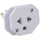 Adaptador Para Tomada Universal 2p+t 10a Bivolt Branco