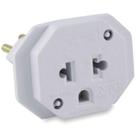 Adaptador para Tomada Universal 2p+T Bivolt Branco