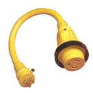 Adaptador Pigtail Marinco 104SPP 30A 125V fêmea para 15A 125V macho