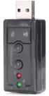 Adaptador placa de som 7.1 - plug and play usb