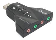 Adaptador Placa De Som 7.1 Usb 2.0 P2 P/ Fone/microfone Knup