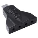 Adaptador placa de som usb 4 portas p2 - compativel com ps3 - a4pusbm