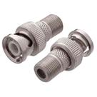 Adaptador Plug Bnc Para Plug F Metal - PC / 10 Adaptador Plug Bnc Para Plug F Metal - PC / 10