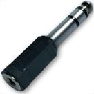 Adaptador plug jack entrada p2 x p10 estereo ponta niquel conector fone caixa acústica som reforçado