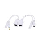 Adaptador PoE Passivo - Kit Adaptador Injetor + Separador - Branco - ChipSce 018-0156