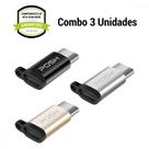 Adaptador Posh Conversor USB C Micro USB Chaveiro 1BKx1GDx1SV Adaptador Posh Conversor USB C Micro USB Chaveiro 1BKx1GDx1SV