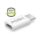 Adaptador Posh Micro USB para USB C em ABS para cabo USB Adaptador Posh Micro USB para USB C em ABS para cabo USB