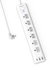 Adaptador Power Strip WRXDMC de 2 pinos a 3 pinos 1680J 1625W