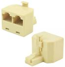 Adaptador Rede RJ45 1 Macho para 2 Fêmeas Chipsce 033-0390