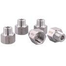 Adaptador redutor com encaixe DERPIPE em aço inoxidável 304 3/4NPT F x 1/2NPT M Adaptador redutor com encaixe DERPIPE em aço inoxidável 304 3/4NPT F x 1/2NPT M