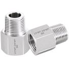 Adaptador redutor de encaixe de tubulação em aço inoxidável 304, pacote com 2 Adaptador redutor de encaixe de tubulação em aço inoxidável 304, pacote com 2