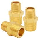 Adaptador redutor de latão Uenede 3/8 NPT macho para 1/2 NPT macho